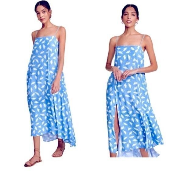 Anthropologie Capulet NWT Anabella Midi Dress In Ginkgo Size Small - Picture 1 of 15